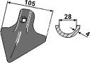 Kongskilde planskær 105 mm